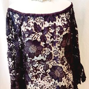 ALFANI Guipure lace Tunic or cover up